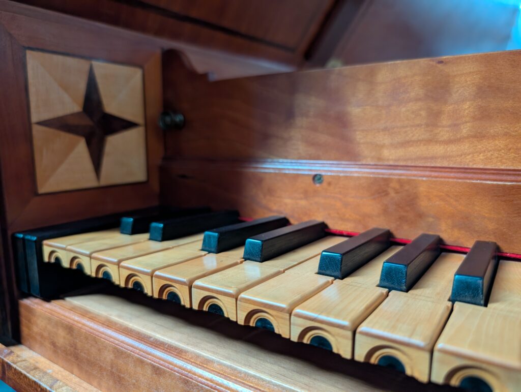 Inlay detail of the Sutherland Harpsichord Inlay detail of the Sutherland Harpsichord
